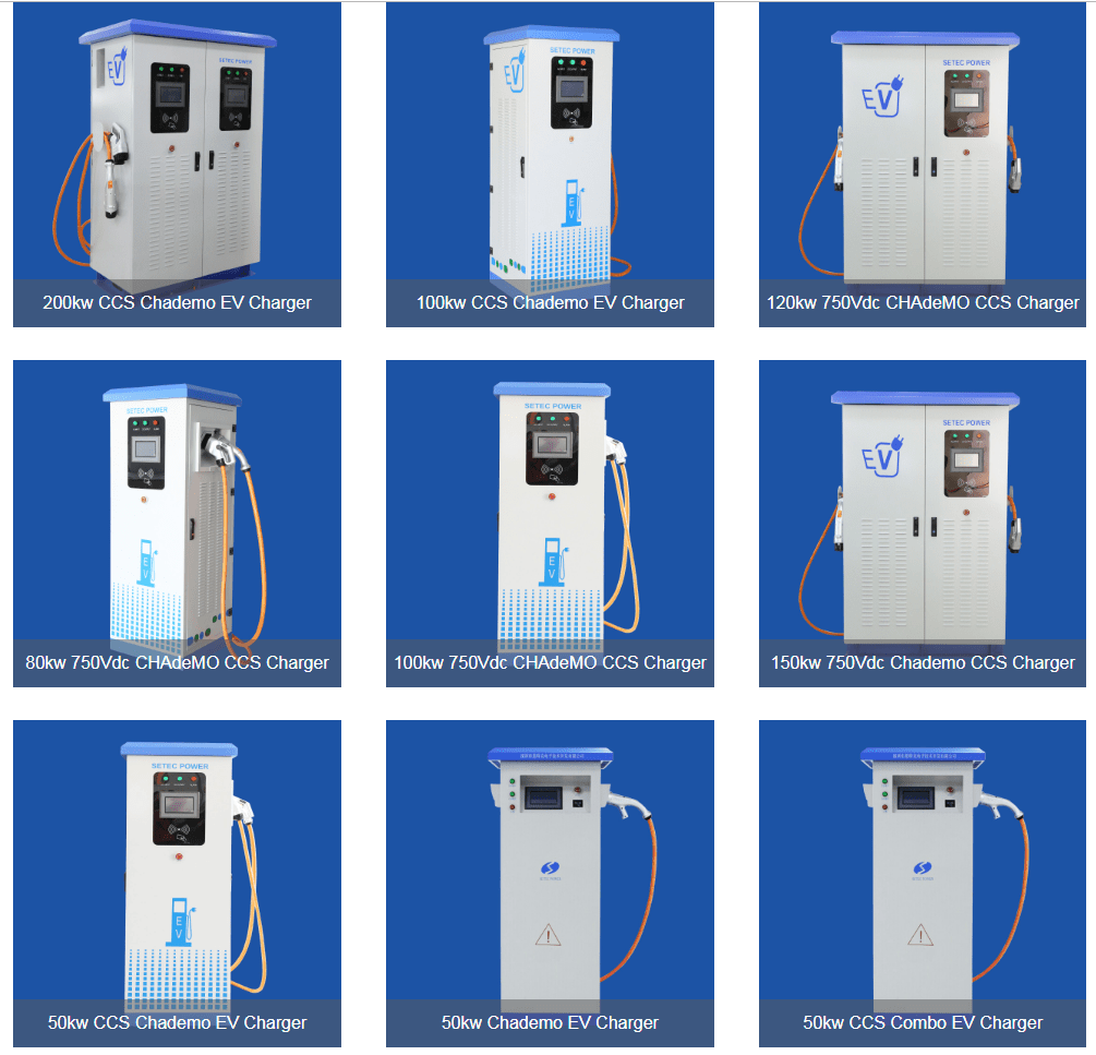 Cargadores Autos Eléctricos 50kW a 200kW