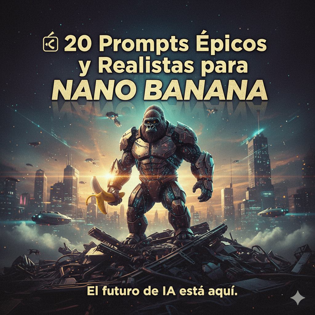 20 PROMPTS ÉPICOS Y REALISTAS para NANO BANANA